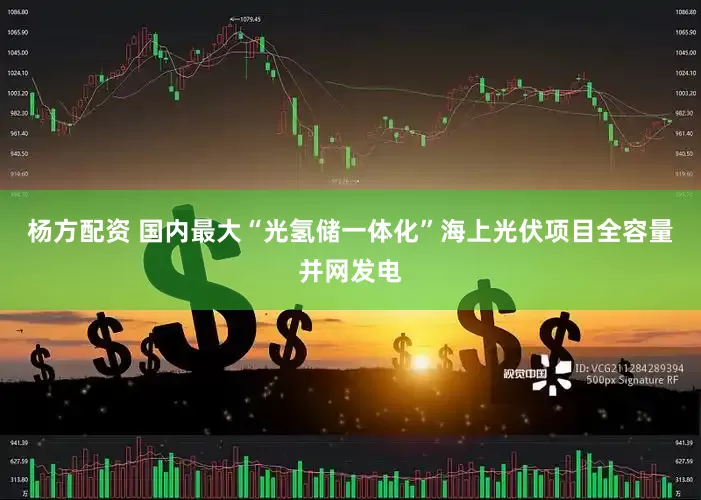 杨方配资 国内最大“光氢储一体化”海上光伏项目全容量并网发电