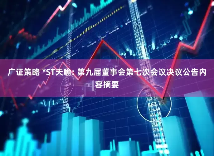 广证策略 *ST天喻: 第九届董事会第七次会议决议公告内容摘要